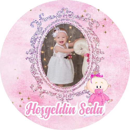 Yenidoğan Temalı Yuvarlak Açacak Magneti